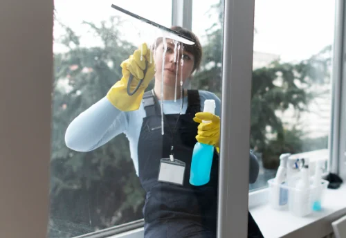 Nettoyage de vitres intérieures et extérieures à Tréglonou